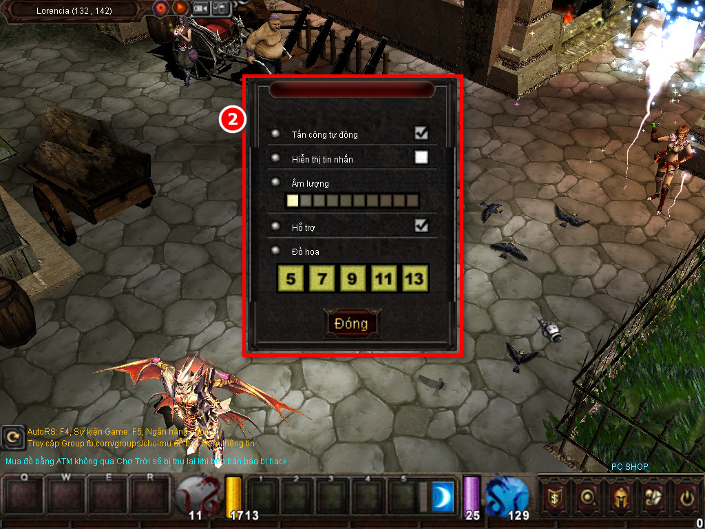 Chức năng chính của Game MU Tiên Phong